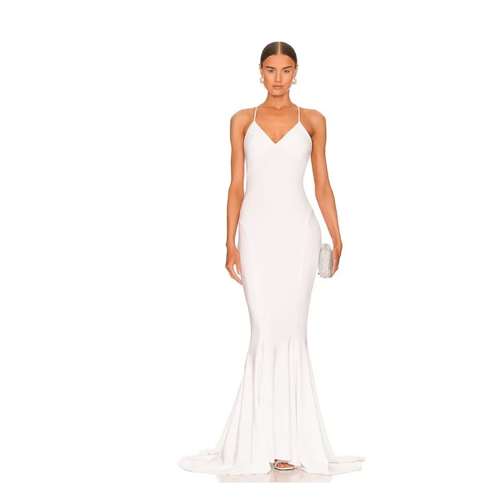 Norma Kamali White Maxi Dress